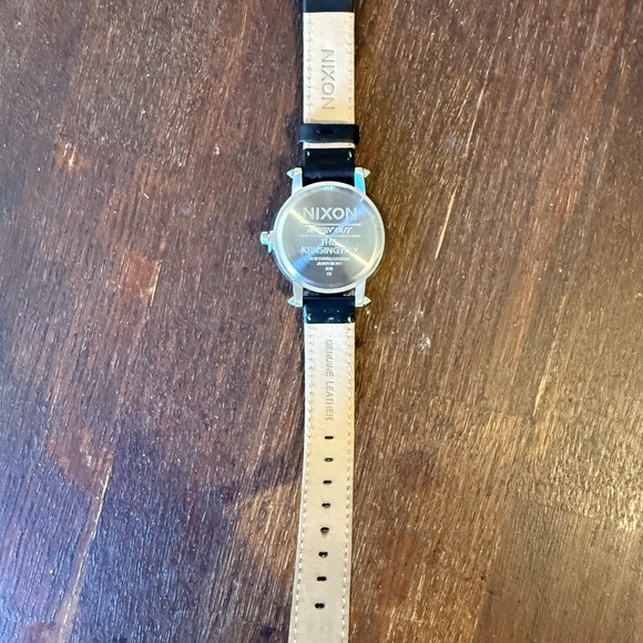 Nixon Classic Silver Dial Watch with Black Strap